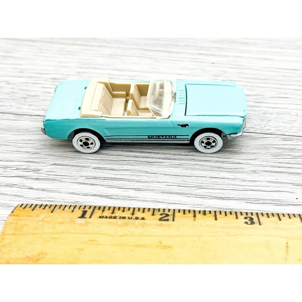 Vintage 1983 Hot Wheels '65‎ Ford Mustang Convertible Blue Diecast Car